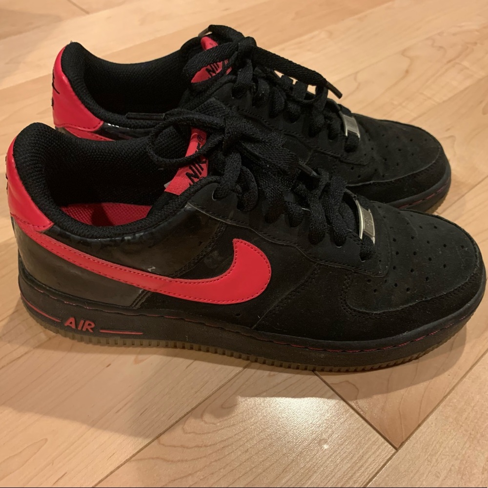 Nike Black/Pink Air Force 1s